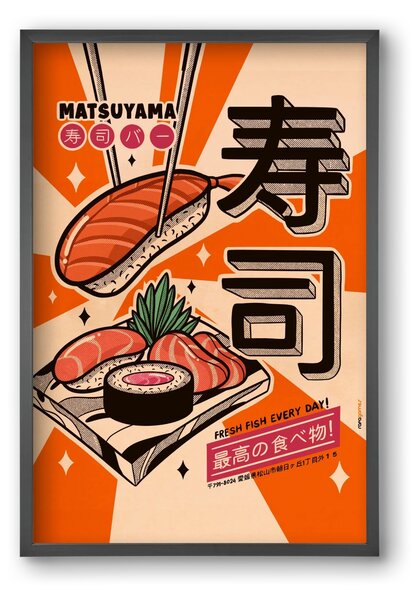 Sushi Every Day - falikép keretben | artbridge