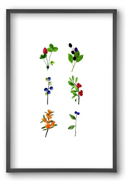 Berries - falikép keretben | artbridge