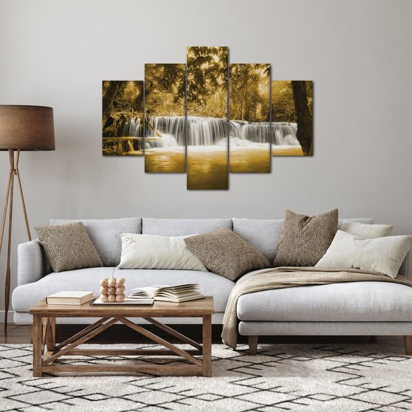 Kép - Vízesés, vintage (150x105 cm)