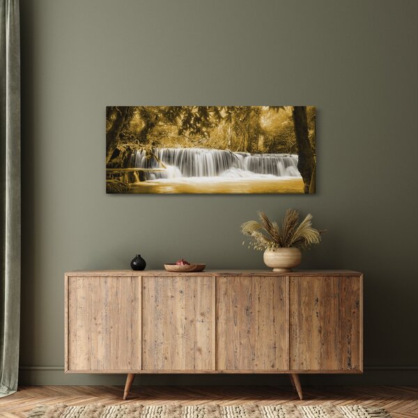 Kép - Vízesés, vintage (120x50 cm)