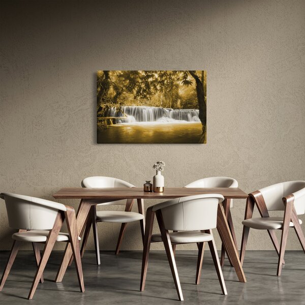 Kép - Vízesés, vintage (90x60 cm)