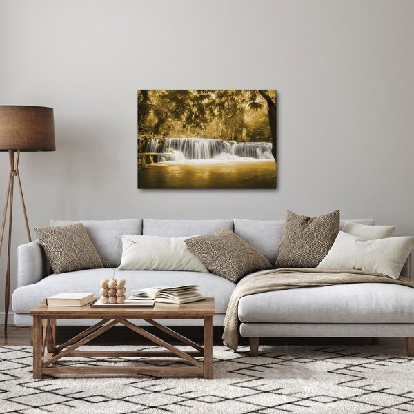 Kép - Vízesés, vintage (70x50 cm)