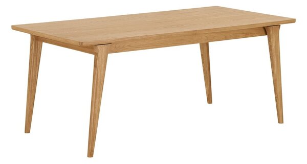 Bővíthető étkezőasztal hosszabbító asztallappal tölgyfa dekorral 90x180 cm Darwin – House Nordic