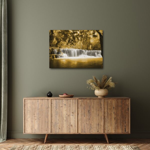 Kép - Vízesés, vintage (70x50 cm)