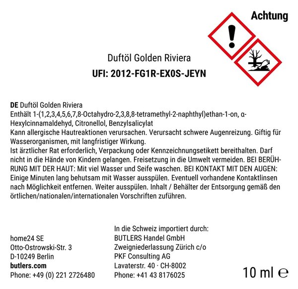 SUPREME illóolaj Golden Riviera 10ml