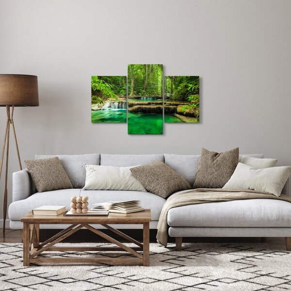 Kép - Zöld vízesés (90x60 cm)