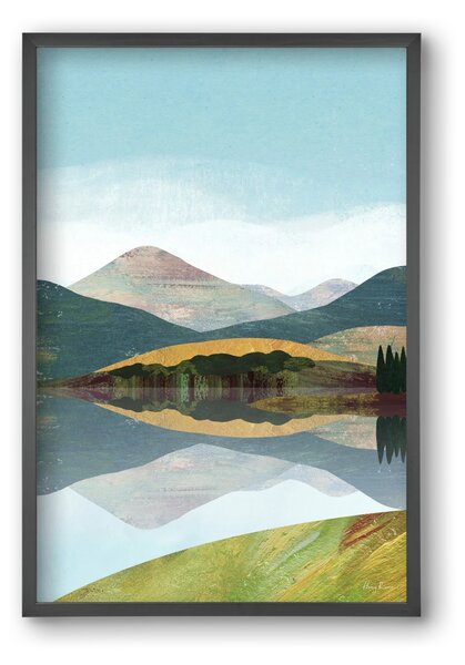 Mountain lake - falikép keretben | artbridge