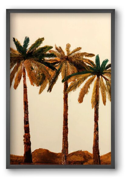 Palm trio - falikép keretben | artbridge