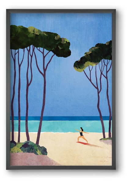 Beach Yoga - falikép keretben | artbridge