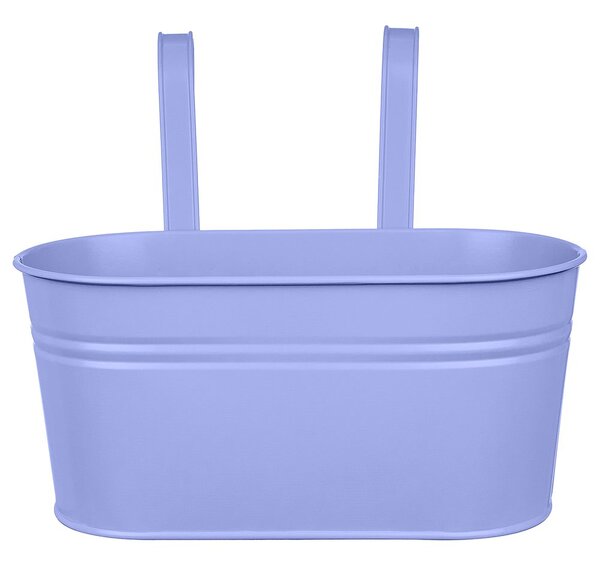 ZINC felakasztható virágláda két virág részére 33 cm, lila