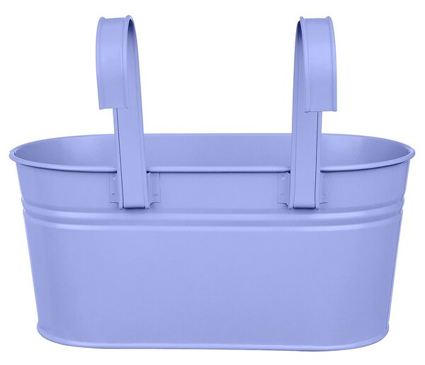 ZINC felakasztható virágláda két virág részére 33 cm, lila