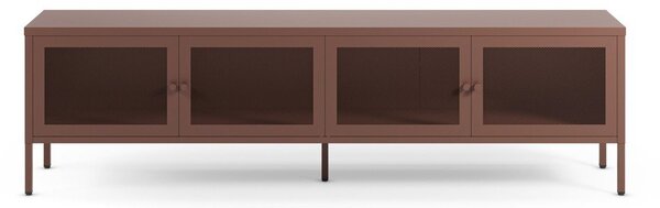 Borvörös fém TV-állvány 160x50x35 cm Fayna – Marckeric