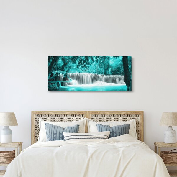 Kép - Kék vízesés (120x50 cm)