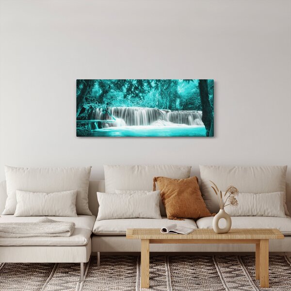 Kép - Kék vízesés (120x50 cm)