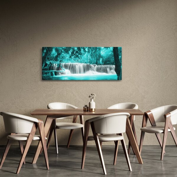 Kép - Kék vízesés (120x50 cm)