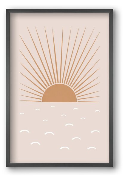 Blush Sun - falikép keretben | artbridge