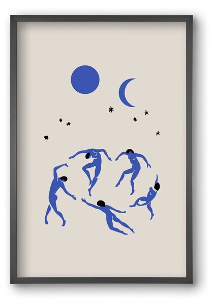 Blue Dancers - falikép keretben | artbridge