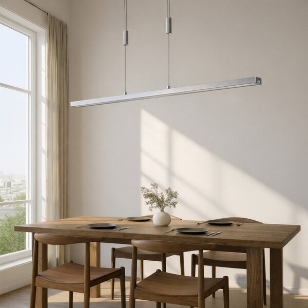 Függőlámpa Lucande, Myron, dimmable, Fémes, Nappali, Alumínium, Modern