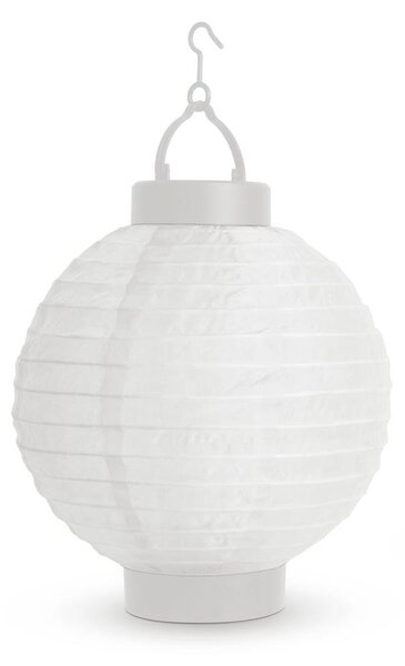 Szolár lampion - fehér - hidegfehér LED - 21 cm
