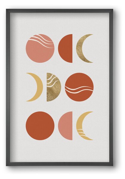 Bohemian Moon Phases - falikép keretben | artbridge