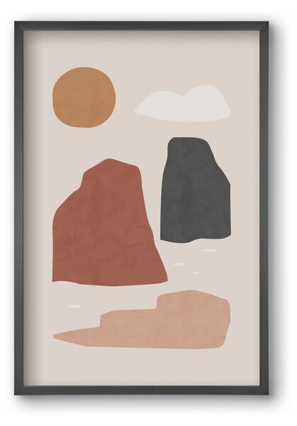 Landscape & Sun - falikép keretben | artbridge
