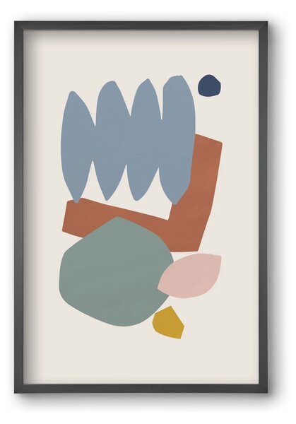 Collage Pastel II - falikép keretben | artbridge