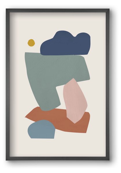 Collage Pastel I - falikép keretben | artbridge