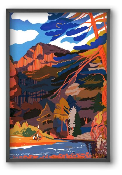 Höllental - falikép keretben | artbridge