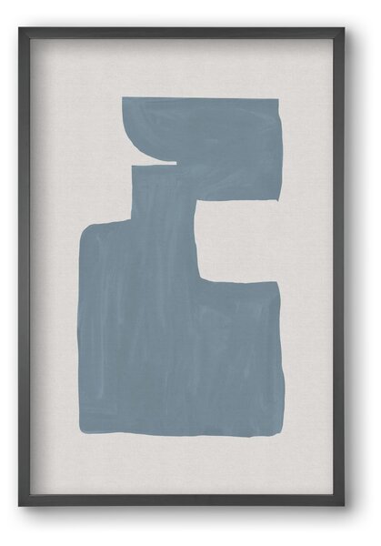 Mid Century Blue III - falikép keretben | artbridge