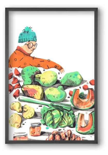 Vegetables - falikép keretben | artbridge