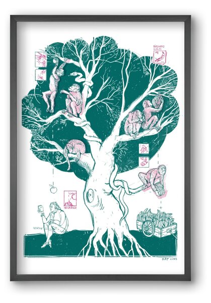 The genesis of monkeys - falikép keretben | artbridge