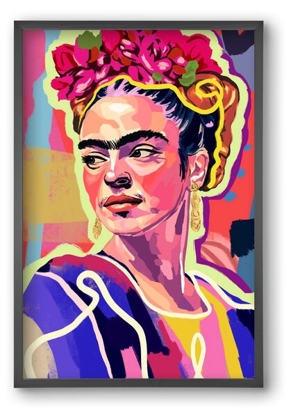 Frida - falikép keretben | artbridge