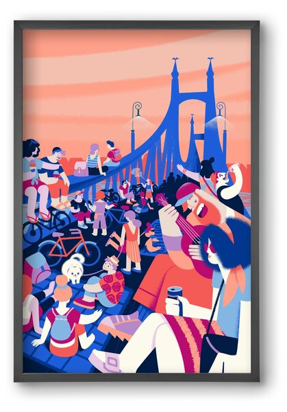 Liberty bridge - falikép keretben | artbridge