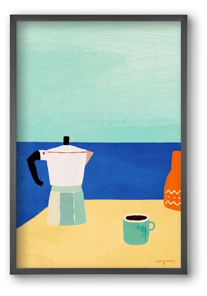 Coffee with a view - falikép keretben | artbridge