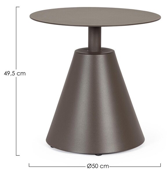 Alumínium kerek kerti kisasztal ø 50 cm Aloha – Bizzotto