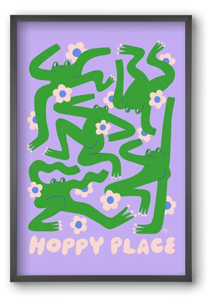 Hoppy Place - falikép keretben | artbridge