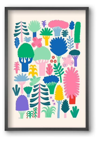 Colorful Forest - falikép keretben | artbridge