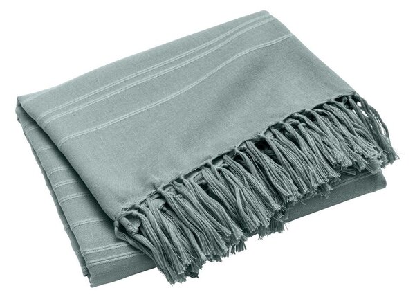Zöld pamut ágytakaró 180x220 cm Lilia – douceur d'intérieur