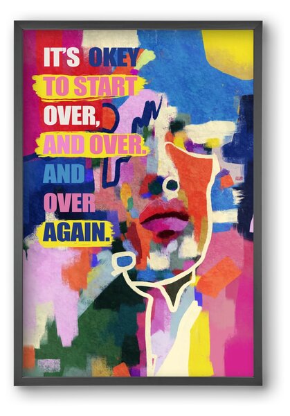 Starting over - falikép keretben | artbridge