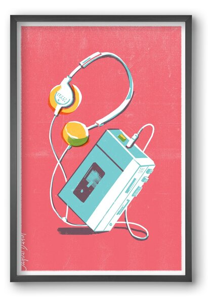 Walkman - falikép keretben | artbridge