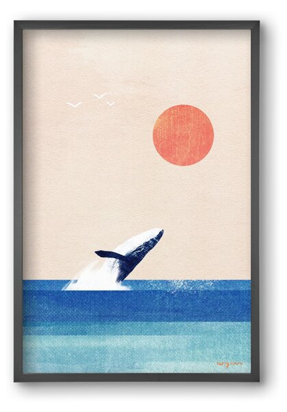 The whale - falikép keretben | artbridge