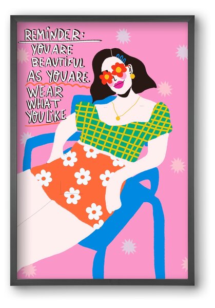 Wear what you like - falikép keretben | artbridge