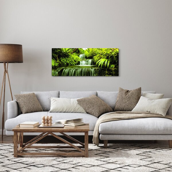 Kép - Indonéziai vízesések (120x50 cm)
