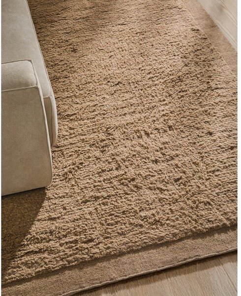 Bézs kézi szövésű gyapjú szőnyeg 200x300 cm Marely – Kave Home