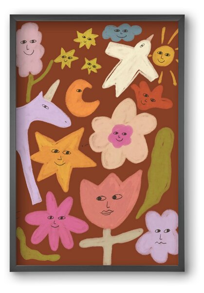 Happy crowd - falikép keretben | artbridge