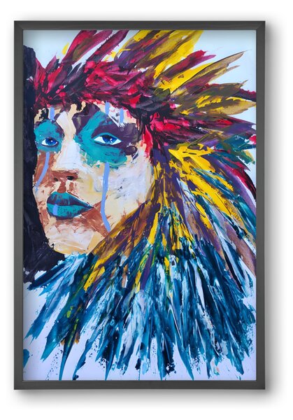 Indian Girl - falikép keretben | artbridge