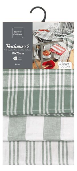 Pamut konyharuha szett 3 db-os 50x70 cm Bayado – douceur d'intérieur
