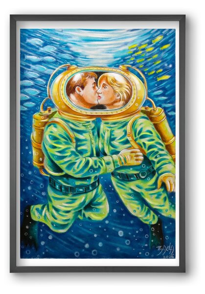Love - falikép keretben | artbridge