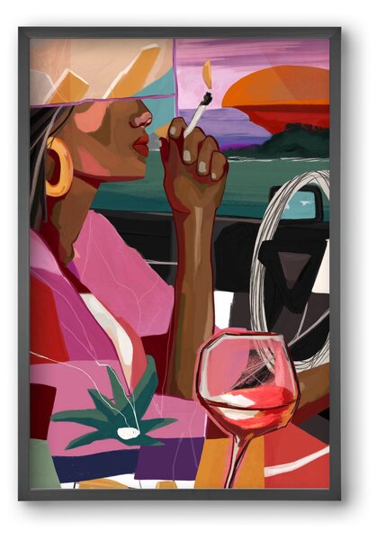Just me to the road open - falikép keretben | artbridge
