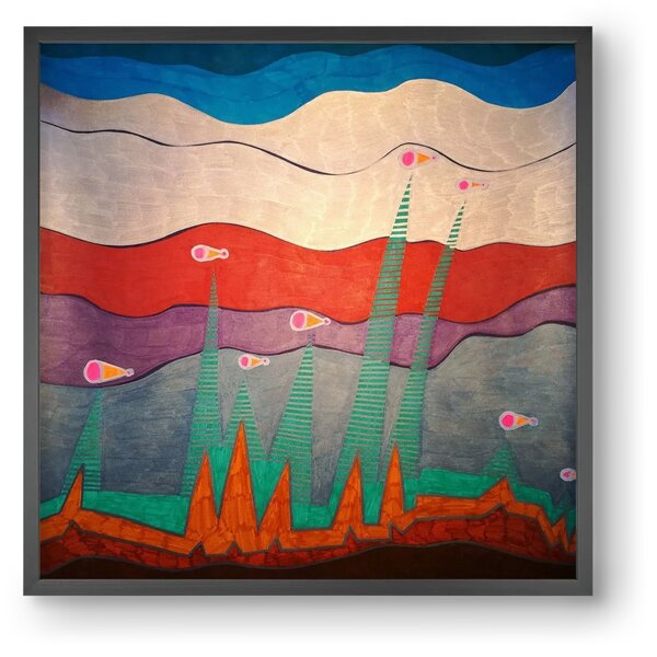 Breaking free from under the surface - falikép keretben | artbridge